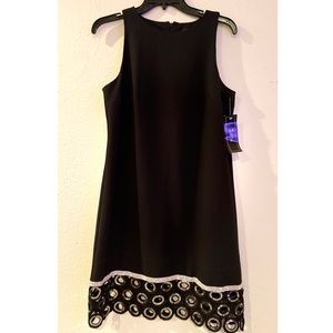 MSK black and silver dress sz S